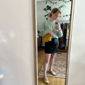 Genuine Vintage Leather Mini Skirt!